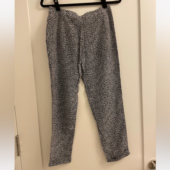 Theory black and white dress silk pants. Lightly used. - Picture 2 of 4